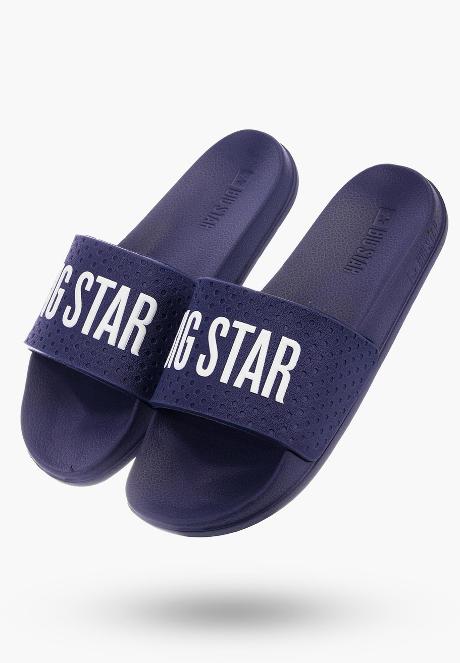 Klapki Męskie BIG STAR Granatowe MM174321