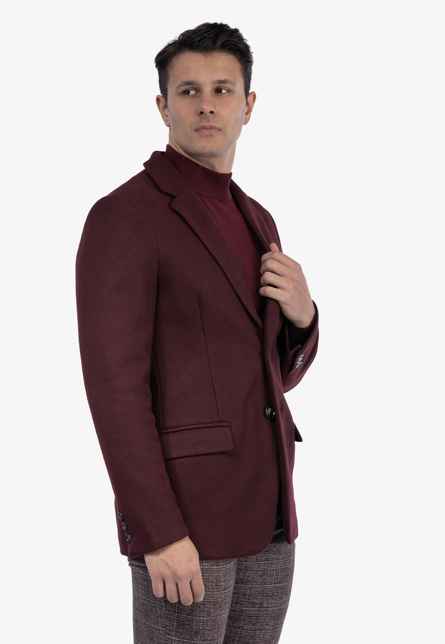 Marynarka Męska Elegancka Klasyczna Bordowa Frilivin FSX2090B