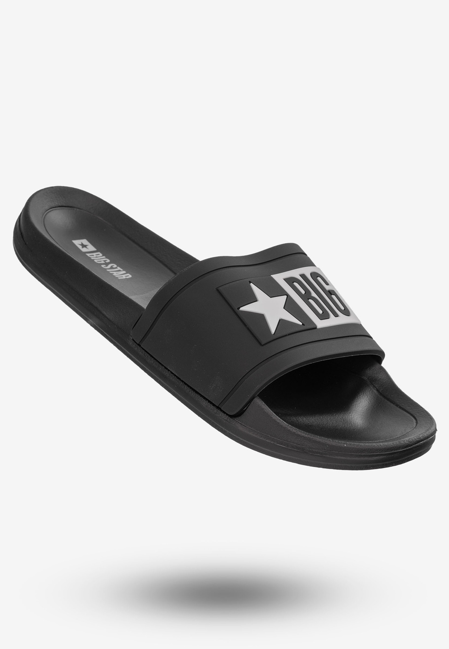 Klapki Big Star Damskie Czarne DD274A266