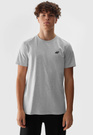 Koszulka Męska 4F Sportowy T-shirt Szary Regular TTSHM1154
