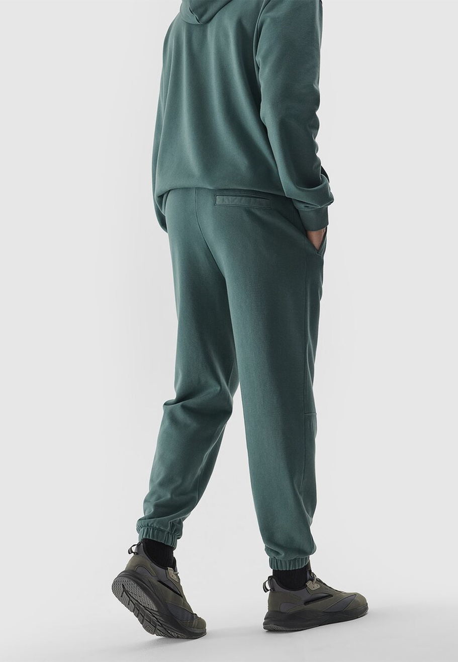 Spodnie Męskie 4F Joggery Sportowe Dresy Casual Oliwkowe 4FWSS24TTROM653