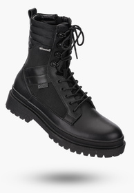 Buty Męskie BIG STAR Botki Skórzane Wodoodporne Czarne OO174164