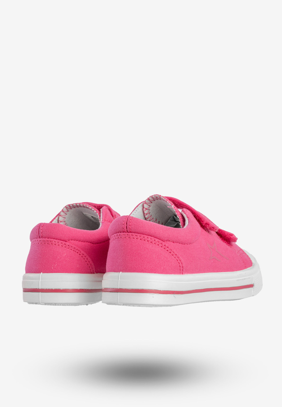 Trampki Dziecięce BIG STAR Buty Na Rzepy Różowe NN374113