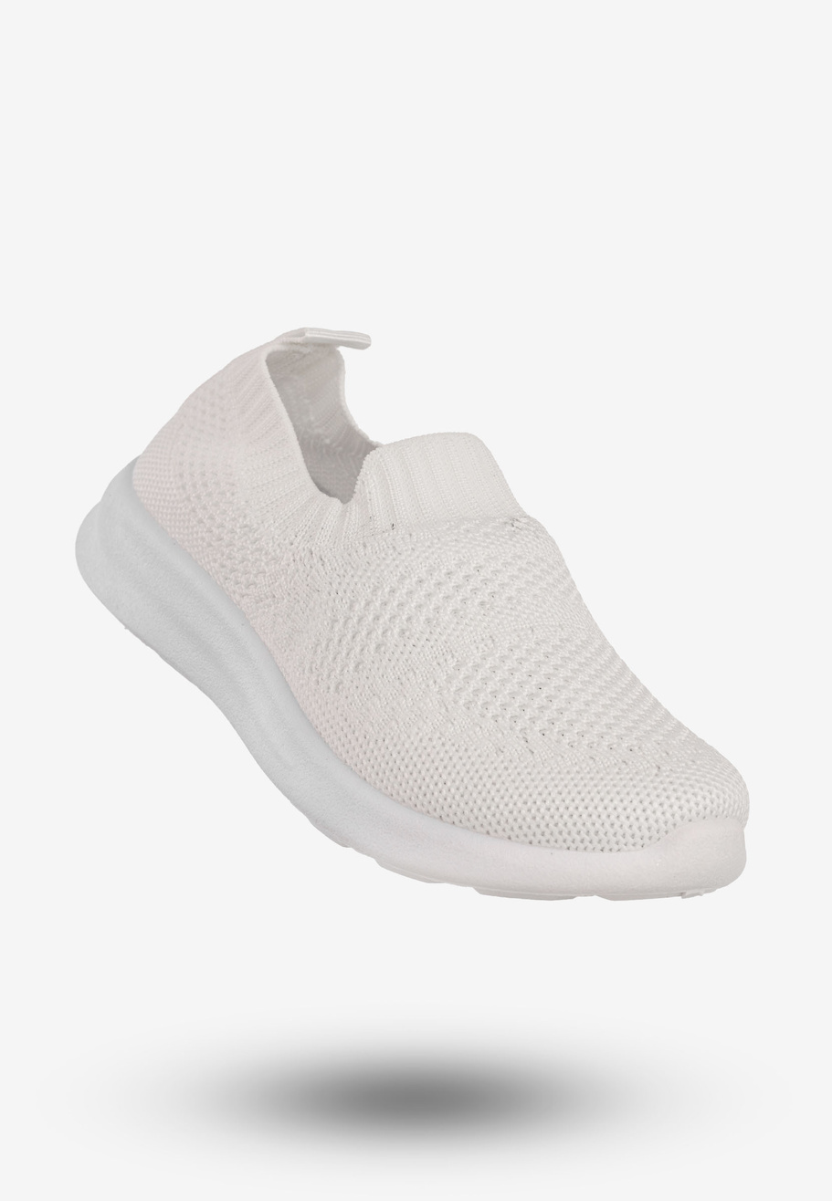 Sneakersy Dziecięce Wsuwane Buty Sportowe Białe Apawwa Z515