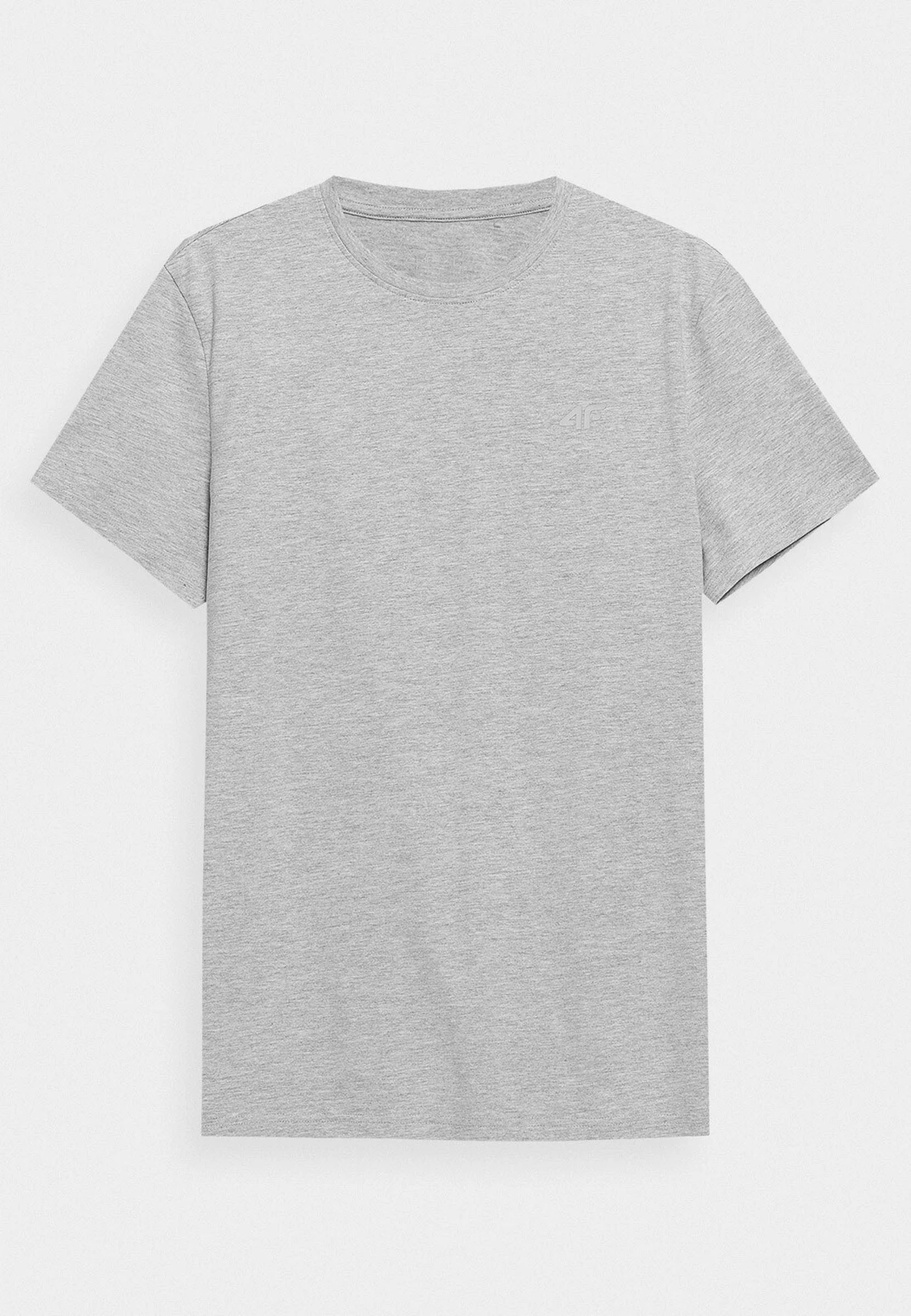 Koszulka Męska 4F Sportowy T-shirt Szary Regular 4FSS23TTSHM536