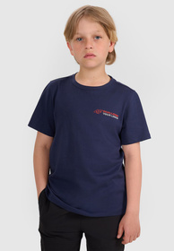 Koszulka Chłopięca 4F T-shirt Z Nadrukiem Sportowy Granatowy 4FJWAW25TTSHM2415
