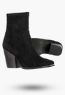 Botki Damskie Buty Na Obcasie Zimowe Ocieplane Eleganckie Stylowe Czarne