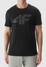 Koszulka Męska 4F Sportowy T-shirt Czarny Regular TTSHM1155