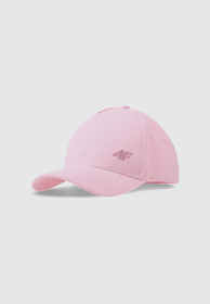 Czapka z daszkiem 4F Dziecięca Kaszkietówka Sportowa Różowa 4FJWSS25ACABU387