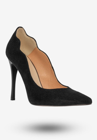 Szpilki Damskie Zamszowe Buty Na Obcasie Eleganckie Darex Czarne C780/1