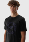 Koszulka Męska 4F Sportowy T-shirt Czarny Regular 4FWAW24TTSHM1587