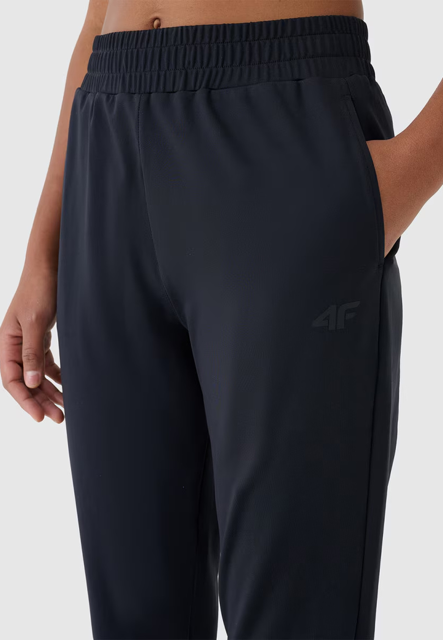 Spodnie Damskie 4F Sportowe Szybkoschnące Treningowe Czarne 4FWSS26TFTRF1074