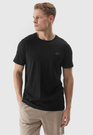 Koszulka Męska 4F Sportowy T-shirt Czarny Regular TTSHM1154