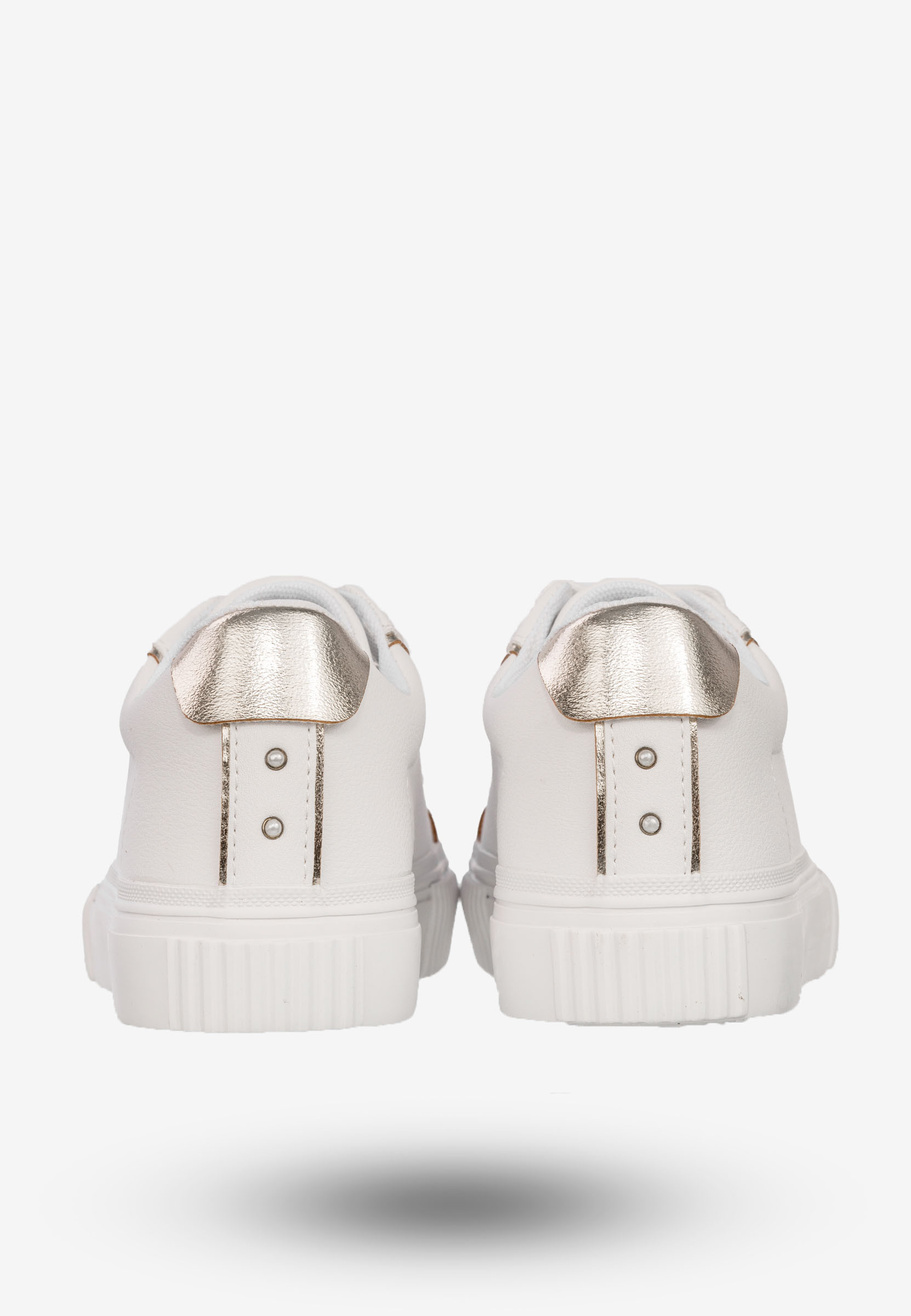 Sneakersy Damskie BIG STAR Buty Sportowe Półbuty Białe SS274026