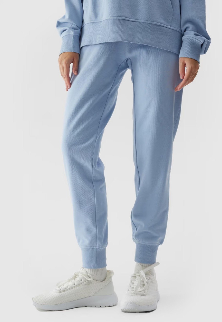 Spodnie Damskie Dresowe 4F Joggery Niebieskie 4FWSS24TTROF606