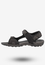 Sandały Męskie Ekoskóra Buty Na Rzepy Letnie DK Czarny/Szary S9507