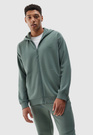 Bluza Męska 4F Khaki Rozpinana Sportowa 4FWSS24TSWSM1011