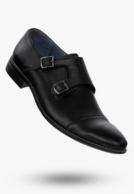 Buty Męskie Półbuty Wizytowe Czarne Skórzane Eleganckie 60149