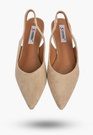 Baleriny Damskie Slingback Buty z odkrytą piętą Eleganckie Beżowe