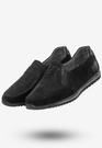 Półbuty Damskie Buty Skórzane Sneakersy Czarne DK FJL160083