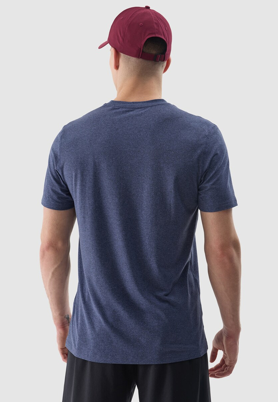 Koszulka Męska 4F T-shirt Treningowy Szybkoschnący Granatowy 4FWSS24TFTSM1172