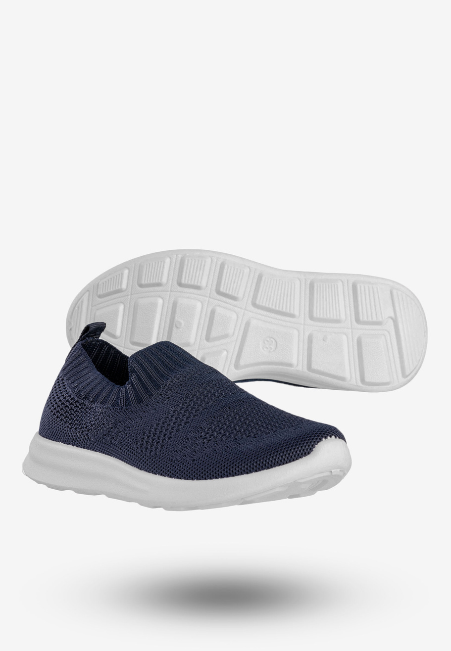Sneakersy Dziecięce Wsuwane Buty Sportowe Półbuty Granatowe Apawwa Z516