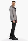 Kurtka Męska 4F Softshell Wiatroodporna Z Kapturem Szara 4FAW21TSOFM096