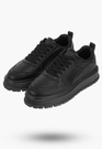 Buty Damskie BIG TAR Czarne Sneakersy Lekkie Eko Skóra NN274376