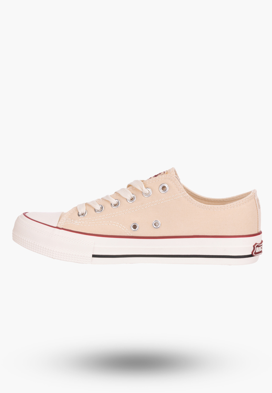 Trampki Damskie Big Star beżowe klasyczne logo NN274236