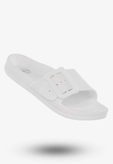 Klapki Damskie Buty BIG STAR Białe FF274A391