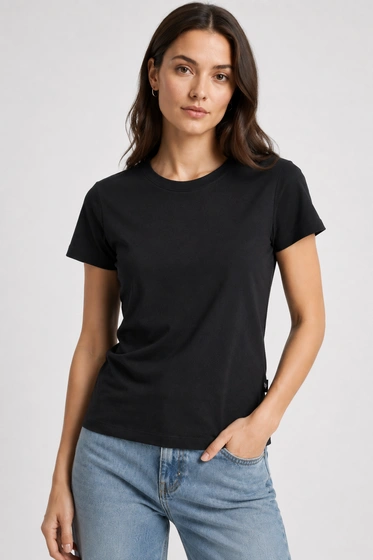 Koszulka Damska 4F Sportowa Bawełniana Slim Fit T-Shirt Edycja Limitowana Czarna 4FWSS26TTSHF3972