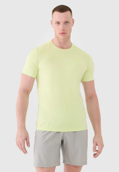 Koszulka Męska 4F T-shirt Treningowy Szybkoschnący Zielony 4FWSS25TFTSM1343
