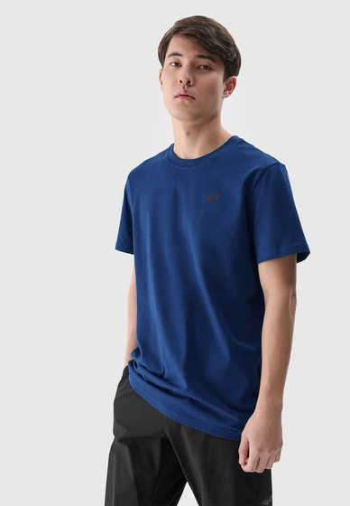 Koszulka Męska 4F T-shirt Basic Regular Granatowy 4FWMM00TTSHM2256