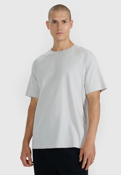 Koszulka Męska 4F Sportowa Bawełniana Oversize T-Shirt Casual Basic Szary 4FWAW25TTSHM2360