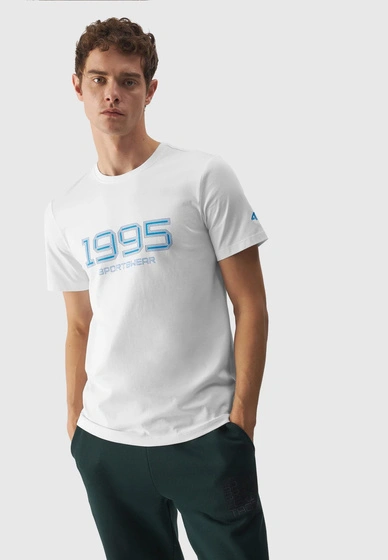 Koszulka Męska 4F T-shirt Biały Logo