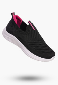 Buty Dziewczęce Sneakersy Czarne Wsuwane Tenisówki Dziecięce Z2401P