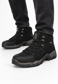 Trapery Męskie BIG STAR Buty Trekkingowe Sportowe Czarne UU174185 