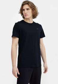 Koszulka Męska 4F Sportowy T-shirt Granatowy Regular 4FSS23TTSHM536