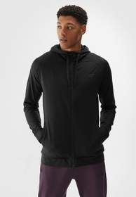 Bluza Męska 4F Czarna Rozpinana Sportowa Treningowa 4FWAW24TFSWM403
