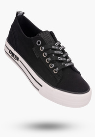 Trampki Damskie Big Star Czarne gruba podeszwa KK274013