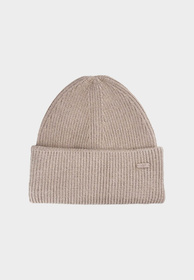 Czapka Damska 4F Zimowa Dzianinowa Beanie z Wiskozą Fioletowa z Wywinięciem 4FWAW24ACAPF447