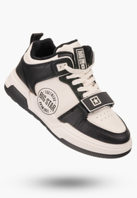 Buty Damskie Big Star Czarno Białe Sneakersy Sportowe OO274A158