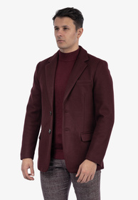 Marynarka Męska Elegancka Klasyczna Bordowa Frilivin FSX2090B