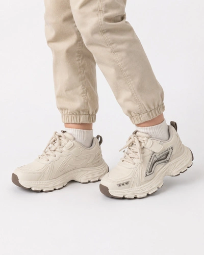 Sneakersy Dziecięce APAWWA Buty Sportowe Na Rzepy Modne Beżowe