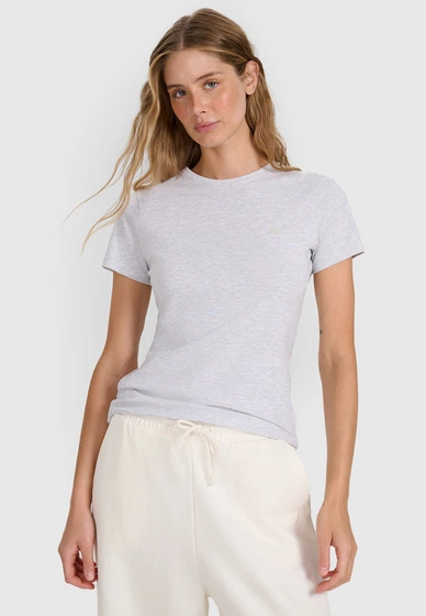 Koszulka Damska 4F T-shirt Slim Fit Sportowy Szary 4FWMM00TTSHF2255
