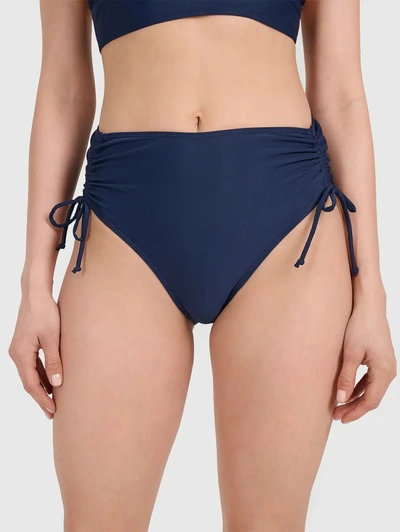 Bikini Dół Damskie 4F Strój Kąpielowy Filtr UV Wysoki Stan Granatowy 4FWSS26UBKBF089