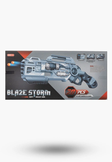 Wyrzutnia Blaze Storm Karabin Pistolet Zabawkowy z Piankowymi Strzałkami