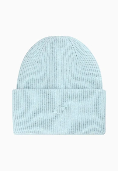 Czapka 4F Zimowa Beanie Uniseks Sportowa Jasny Niebieski 4FWAW25ACAPU562
