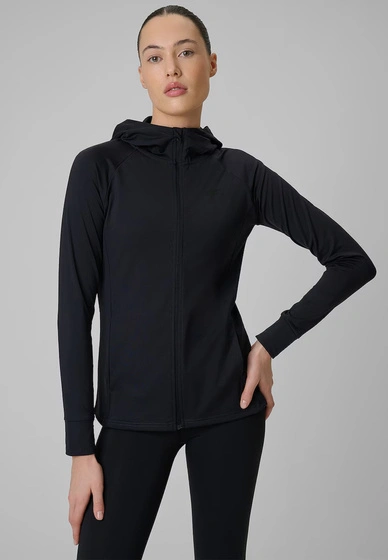 Bluza Damska 4F Sportowa Rozpinana Szybkoschnąca Treningowa Czarna 4FWSS26TFSWF656
