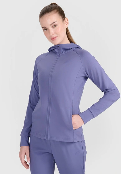 Bluza Damska 4F Treningowa Sportowa Rozpinana Fioletowa 4FRSS25TFSWF467